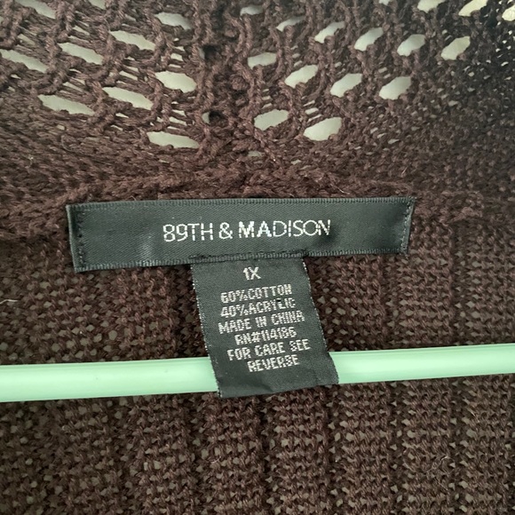 89th & Madison Brown Cardigan - Picture 7 of 11